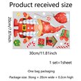 thumbnail image 2 of nvzhuang Christmas Window Clings, Electrostatic DIY Candy Gnome Present Box Removable Sticker, 2 of 8