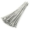 thumbnail image 1 of Stainless Steel Cable Ties, 100 Pcs 7.9 Inches Heavy Duty Self-Locking Cable Zip Ties, Metal Exhaust Wrap Locking Ties, 1 of 5