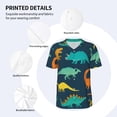thumbnail image 4 of Daiia Hand Drawn Seamless Mens Baseball Jersey Button Down Shirts Short Sleeve Sports Uniforms-X-Large, 4 of 9