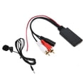 thumbnail image 4 of Audio Wire Adaptor, Stable Transfer  Harness Connector 150cm/59in Long  5.0 With Microphone For Car Replacement For  With 2RCA Port, 4 of 8