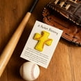 thumbnail image 6 of Leutsin A Pocket Blessing - Baseball Football Softball Cross Edition,Handmade Pocket-Sized Cross Gift for Christian Athletes,Inspirational Token for Teams & Youth Group Encouragement Decor,5.6", 6 of 7