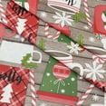 thumbnail image 3 of Christmas Jolly Holiday Candy Cane and Hot Cocoa 60 x 84 inch Rectangle Flannel Back Vinyl Tablecloth, 3 of 9