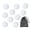 white, variant on Mini Plastic Wiffle Balls, Hollow Mini Baseballs for Indoor Outdoor Training