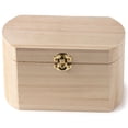 thumbnail image 3 of Make Market 7.5" Unfinished Wooden Oval Box - Ready-To-Decorate Wood Box for Trinkets, Coins, Jewlery, Valuables - Bulk 8 Pack, 3 of 5