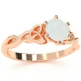 thumbnail image 2 of Celtic Trinity Knot Opal Engagement Ring In 14k Rose Gold, 2 of 6