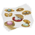 thumbnail image 1 of Ambesonne Pearls Place Mats Set of 4, Open Shells Sea Image, Standard Size, Multicolor, 1 of 6