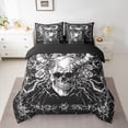 thumbnail image 2 of Castle Fairy Teens Gothic Skull Bedding Comforter Set,Vintage Rose King Bedding Sets, 2 of 8