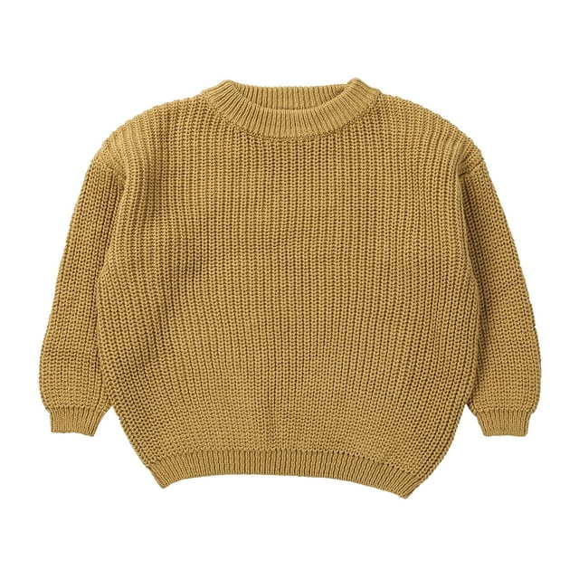 Fortune Chandail pour Enfants 0-5 Ans Garçons Filles Automne Hiver Doux Manches Longues Tricoté