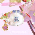 thumbnail image 3 of 3Pcs Doll Clothes Sets - Handmade Japanese Kimono Outfit for Dolls 15cm/17cm, Headwear & Dress & Belt with Bow, Cute Clothing Sets, 3 of 6