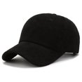 thumbnail image 2 of Gorro de pana para primavera y otoño, gorra de béisbol coreana, gorra informal japonesa y coreana de terciopelo que combina con todo, sombrero parasol rojo, 2 of 6