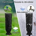thumbnail image 2 of Outdoor Faucet Covers for Winter, 7.8 x 19.7in Hose Bib Covers for Winter, Sprinkler Freeze Protector Reusable Thicker Waterproof Insulated Spigot Cover, Yard Antifreeze Long Water Socks, Black, 2 of 7