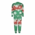 thumbnail image 5 of REORIAFEE Women Pajama Sets Christmas 2 Piece Plus Size Loungewear Long Sleeve Top and Jogger Snowflake Soft Sleepwear Green XL-5XL, 5 of 6