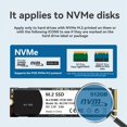 thumbnail image 4 of M.2 Hard Drive Box M.2 NVME SSD Enclosure USB 3.2 10 Gbps M.2 SSD Case Digital Display Support UASP for Hard Disk, 4 of 8