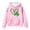 Pink, variant on IWRICH St. Patrick's Day Hoodies for Girls Shamrock Heart Hooded Sweatshirts Gift Crewneck Casual Loose Fit Tops,Size 3-14 Years White 160