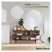 Better Bevel Frameless Oval Mirror, 24 x 36 Bathroom Wall Mirror w/Beveled Edge
