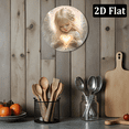 thumbnail image 5 of [Angel Heart Sign] Vintage Round Aluminum Charming Angel Heart Wall Sign _ Heart Motif, Decorative Wall Art, Pre-Drilled Hole, Perfect for Living Room, Halloween & Christmas Gifts 8*8inch, 5 of 6