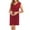 Red, variant on gakvbuo Maternity Dress For Women Plus Size Summer Baby Shower Pregnancy Dresses For Photoshoot Maternity Clothing Woman Summer Round Neck Leeve Solid Color Sexy Fashion Maternity Elegant Dress