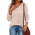 thumbnail image 2 of Fantaslook Color Block Sweaters for Women V Neck Pullover Lightweight Sweaters Long Sleeve Tops Fall Fashion Clothes, 2 of 8