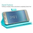thumbnail image 5 of For Tracfone/StraightTalk Samsung Galaxy J3 Orbit (S367VL) Case Glitter Leather Wallet Case [ID&Credit Card Slots] Flip Phone Cases&nbsp; - Teal, 5 of 6