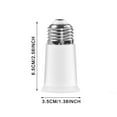 thumbnail image 2 of E27 to E27 65mm Extend Socket Base Lamp Holder Converter Light Bulb Cap Adapter, 2 of 6