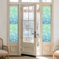 thumbnail image 2 of Teal Blue Ombre Coastal Window Privacy Film,Sea Nautical Summer Beach Starfish Coral Static Cling UV Sun Blocking Window Tint Day and Night,Non-Adhesive One Way Privacy Cover 17.7''x78.7'', 2 of 7