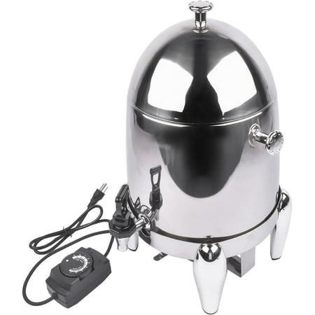 

12L Electric Heating Beverage Dispenser for Hot & Cold Drinks with Ice Core & Stand Coffee & Chafer Urn for Parties Buffets Catering stainless steel Container for Punch Juice Lemonade Tea etc