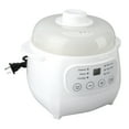 thumbnail image 1 of Electric Stew Cooker, Even Heating Overheat Protection Mini Ceramic Stew Cooker 1L Capacity  for Household, 1 of 7