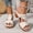 Silver, variant on ATENAR Women Sandals Solid Color Outdoor Sandals for Women Comfortable Womens Shoes Black 9.5