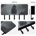 thumbnail image 2 of Horse Person and Trees Mail Holder Organizer Wall Mount with Shelf Key Holder Key Rack with 5 Key Hooks for Wall Decorative, 2 of 6