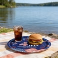 thumbnail image 5 of Independence Day Plates 30 Count Star Design Disposable Paper Plates Red White Blue For Outdoor BBQs Patriotic Events Patriotic Plates, 5 of 7