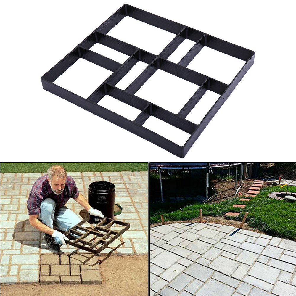 Hommoo Jumbo Size Walk Maker, Reusable Concrete Path Maker Molds