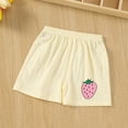 thumbnail image 2 of Ahuyic Solid Color Girls Shorts Loose Fit Baby Summer Bottoms 0-3Y, 2 of 3
