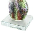 thumbnail image 5 of 4" x 17" Multi Colored Glass Swirl Abstract Sculpture with Clear Base, by DecMode, 5 of 9