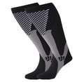 thumbnail image 3 of 3 Pairs Compression Socks for Women Men, Wide Calf ，Plus Size Knee High Support Stockings for Running Travel, 4XL, 3 of 8