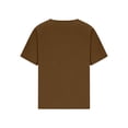 thumbnail image 5 of Dvprdro Womens Short Sleeve Crew Neck Tops Solid Cotton Linen Feel Pullover Blouses Casual Summer Shirts, 5 of 6