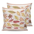 thumbnail image 7 of Outdoor Pillow Covers Throws Fall Maple Leaves Orange Leaf,Waterproof Pillow Cases Pack of 2 Red White Stripe Retro Linen,Durable Cushion Cover Pillowcase for Patio Balcony Couch Garden, 7 of 7