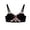 A-Black218, variant on Women's Bras Push Up Flower Embroidery Underwire Supportive Bra Adjustable Spaghetti Straps Shaping Casual Wear Bra