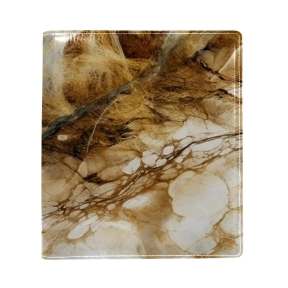 HemaKayy Decorative Leather Book Sleeve Covers, Colorful Book Cover for Men and Women Bible Classroom Textbook Protection and Care (9.8"x11") - Unique Marble Texture