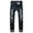 Black, variant on IROINNID Men's Premium No Iron Jeans Classic Fit Expandable Waist Flat Front Pants (Regular and Big & Tall Sizes)