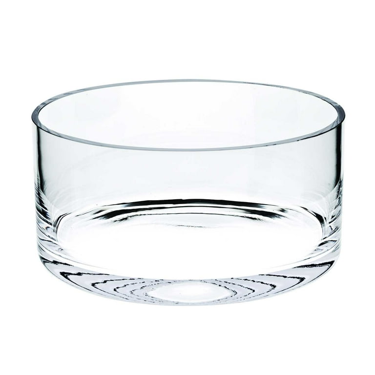 8 Mouth Blown Lead Free Classic Glass Cylinder Bowl 8 Mouth Blown Lead Free Classic Glass Cylinder Bowl
