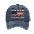 thumbnail image 2 of HAJWOH American Flag Hat for Men Women Distressed Vintage Cotton Adjustable Embroidered Patriotic Baseball Cap, 2 of 4