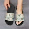 thumbnail image 6 of GZHJMY Stylish Slides for Women Men, France and Paris with French Symbols Soft Flexible Slip-on Sandals Slippers, 6 of 7