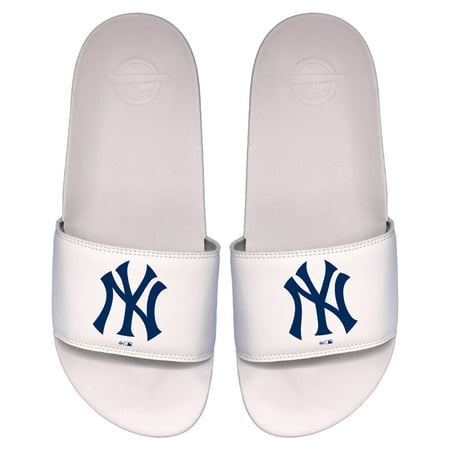 

Men s ISlide White New York Yankees Alternate Logo Motto Slide Sandals