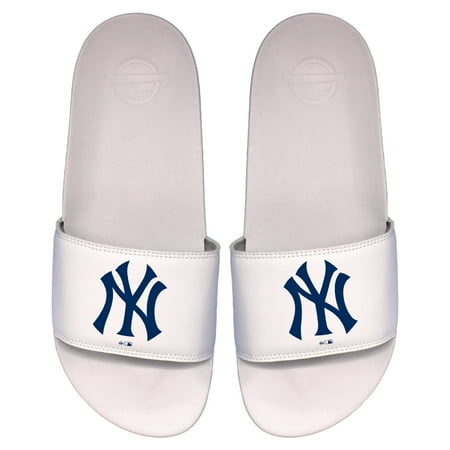 

Men s ISlide White New York Yankees Alternate Logo Motto Slide Sandals