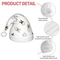 thumbnail image 4 of Honeii Bbaseball Dog Print Hat Santa Claus Hat For Xmas Party, Christmas Caps For Boys Girls Child,Christmas Beanie, 4 of 6