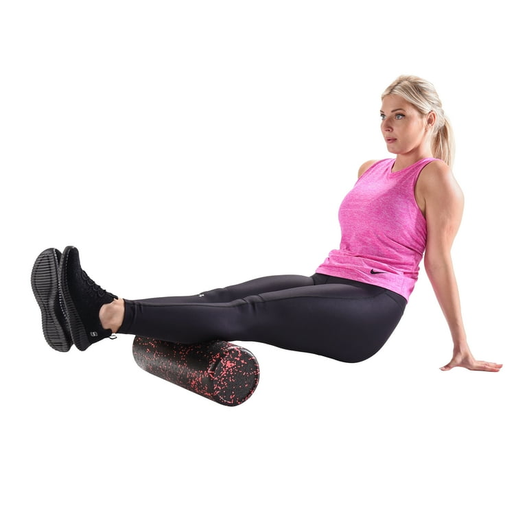 Athletic Works High Density Foam Roller 18 Length Red Black