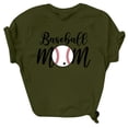 thumbnail image 4 of Lilgiuy Personalized Baseball Mom Shirt - Custom Baseball Mom Shirt with Name and Number for Mothers Day Clearance, 4 of 5