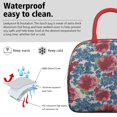 thumbnail image 3 of Lunch Bag Lunch Box for Women Reusable Insulated Lunch Cooler Bags,Large Capacity for Work Travel Picnic,Water-Resistant Pioneer Colorful Floral Lunch Tote Bag Gifts for Woman Mom Red, 3 of 6