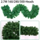 thumbnail image 2 of 2.7M Artificial Plant Christmas Garland With Lights Fir Pine Tree Branch Christmas Decoration Rattan Wreath Vine For Home Decor, 2 of 5