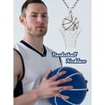 thumbnail image 6 of Dorunmo Basketball Necklace for Men Hip Hop Basketball Hoop Pendant 925 Sterling Silver Sport Jewelry Gifts for Athletes, 6 of 6